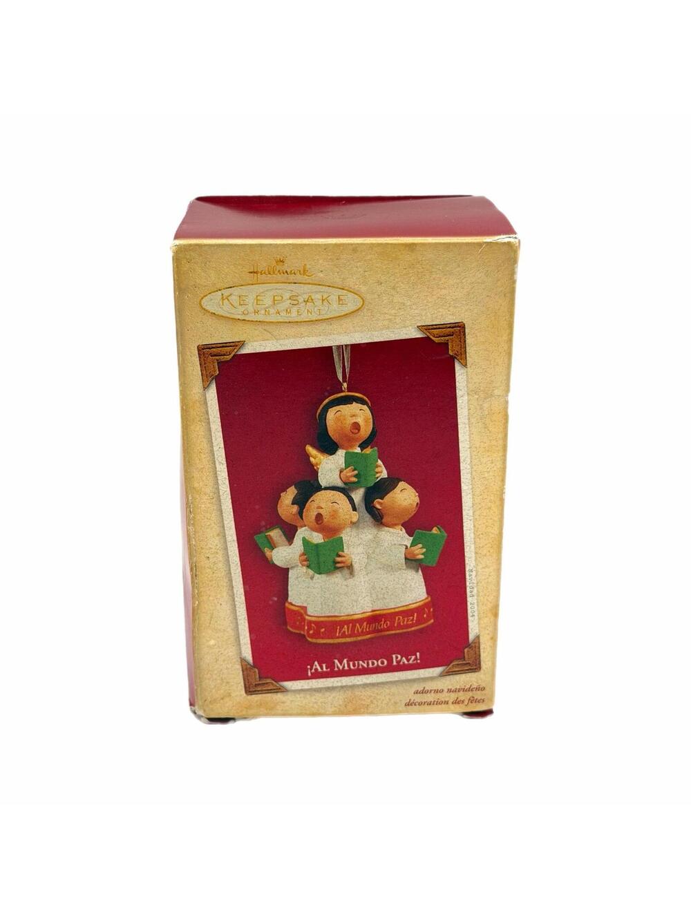 Vintage 2004 Hallmark Keepsake Al Mundo Paz Porcelain Bell Ornament – New in Box